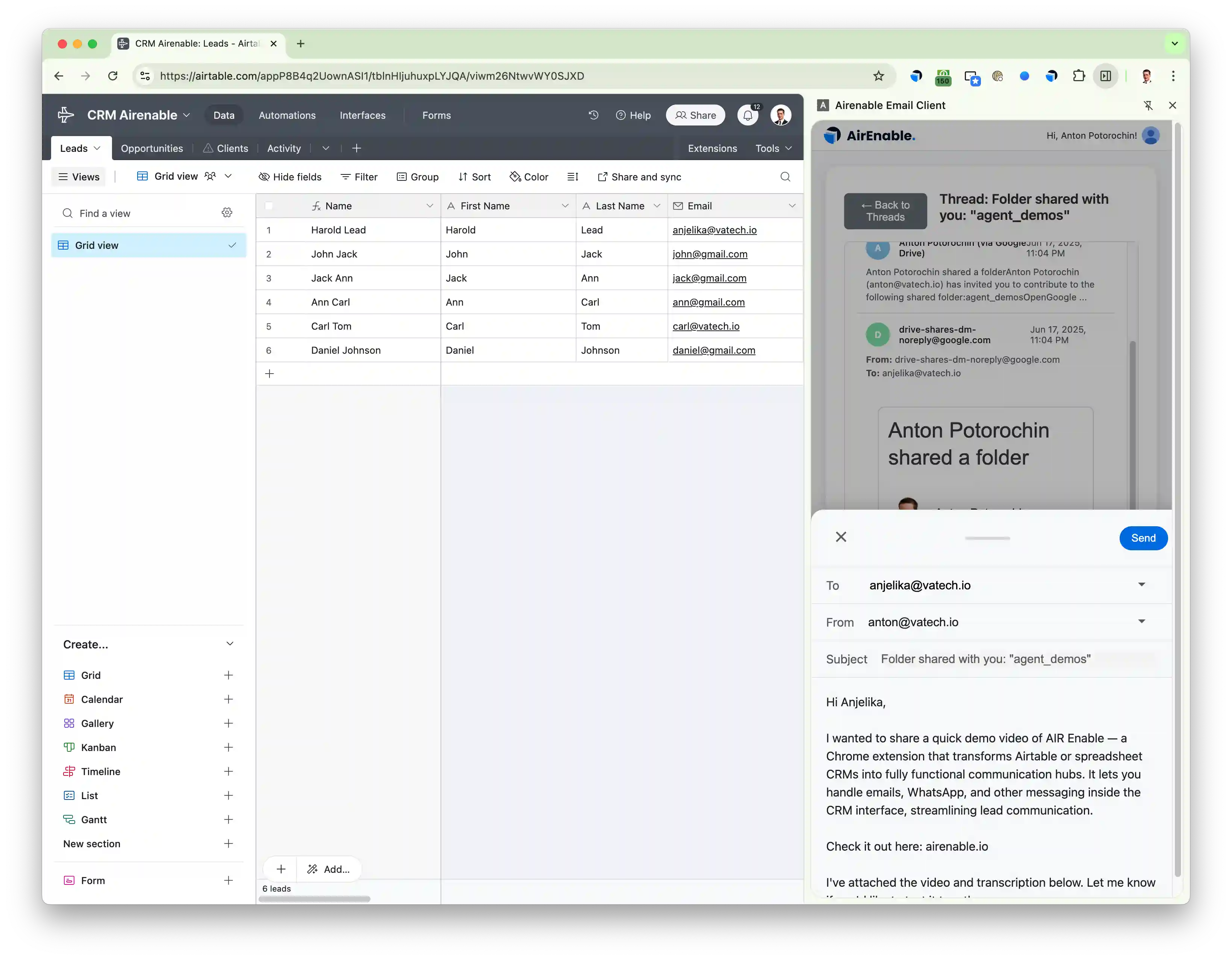 Email Integration